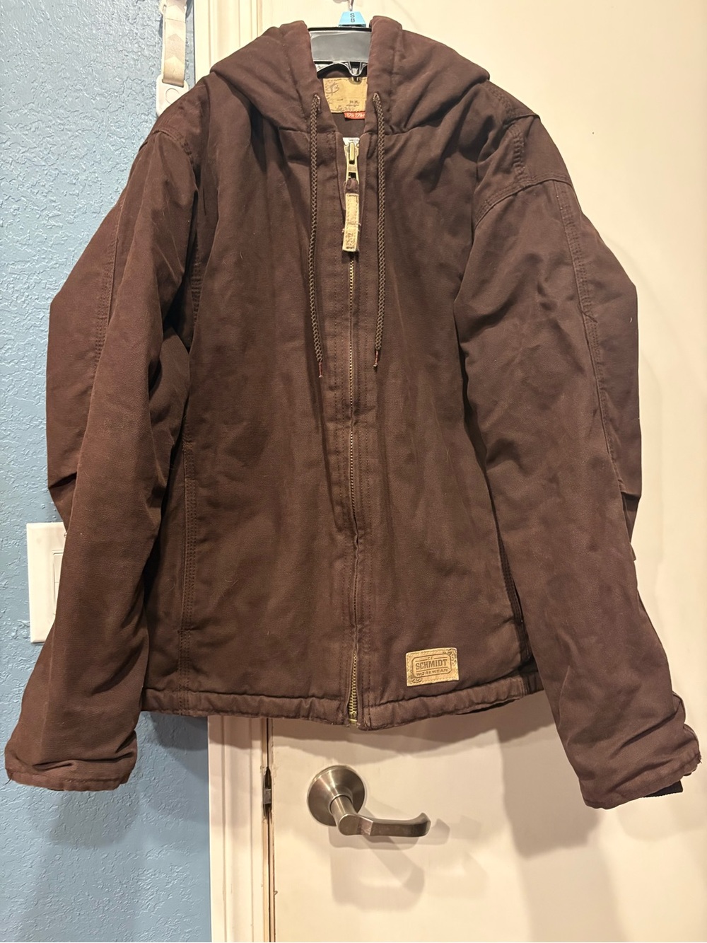 Vintage Women's Hooded Jacket CE Schmidt  Fit for her Jacket in Brown Medium